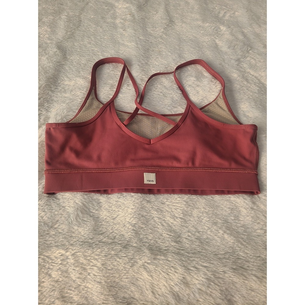 Vuori Mindset Bra Desert Rose Strappy Sports Bra Large Lounge Athletic Minimal - Picture 2 of 5